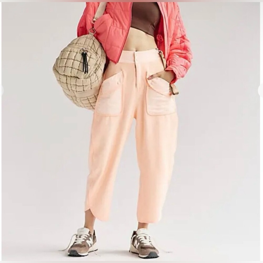 FP Movement by Free People Peach Cargo Cropped Pants